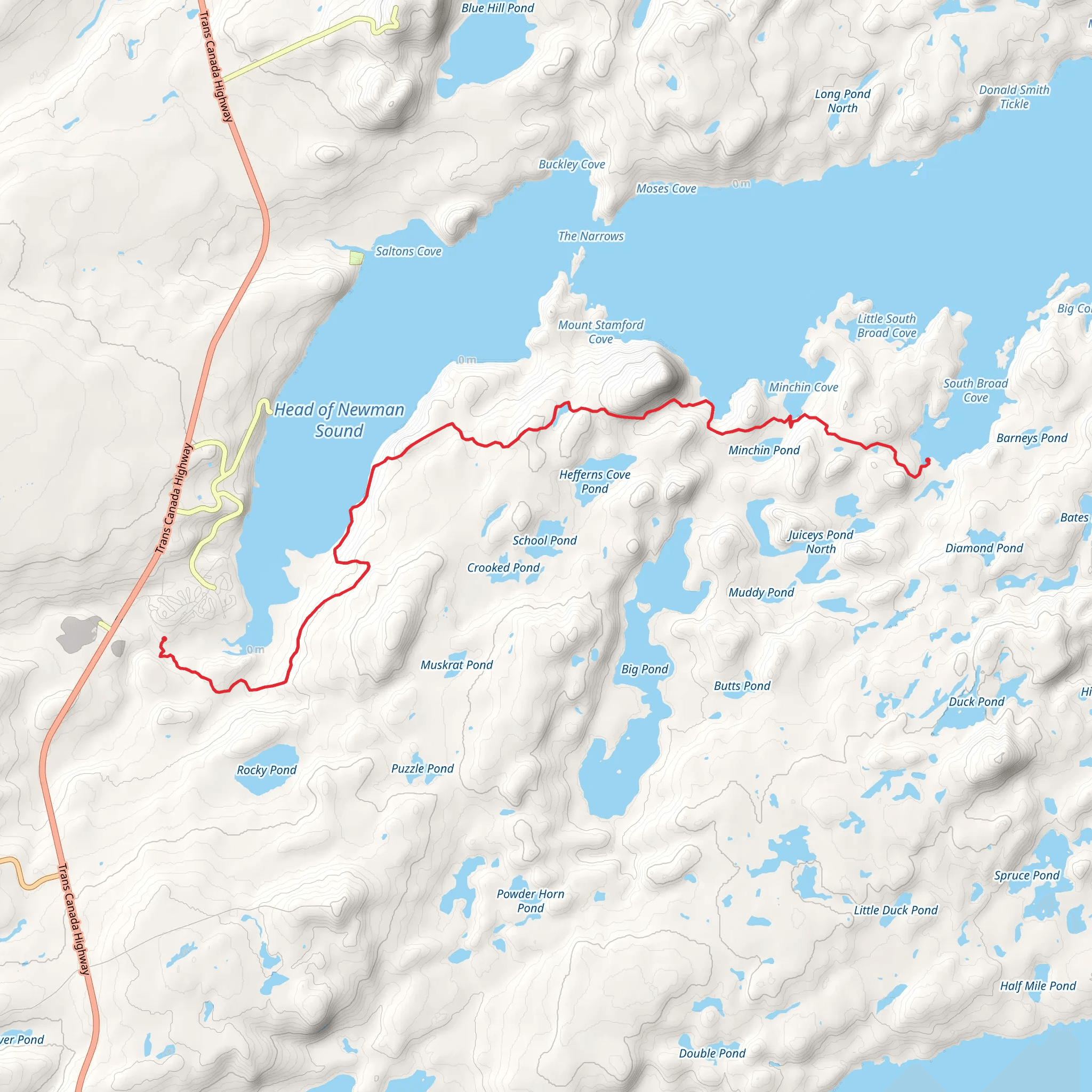 Outport Trail mobile static map
