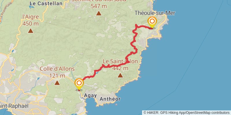 Camino Menton-Candanchu via Arles stage 8 Map