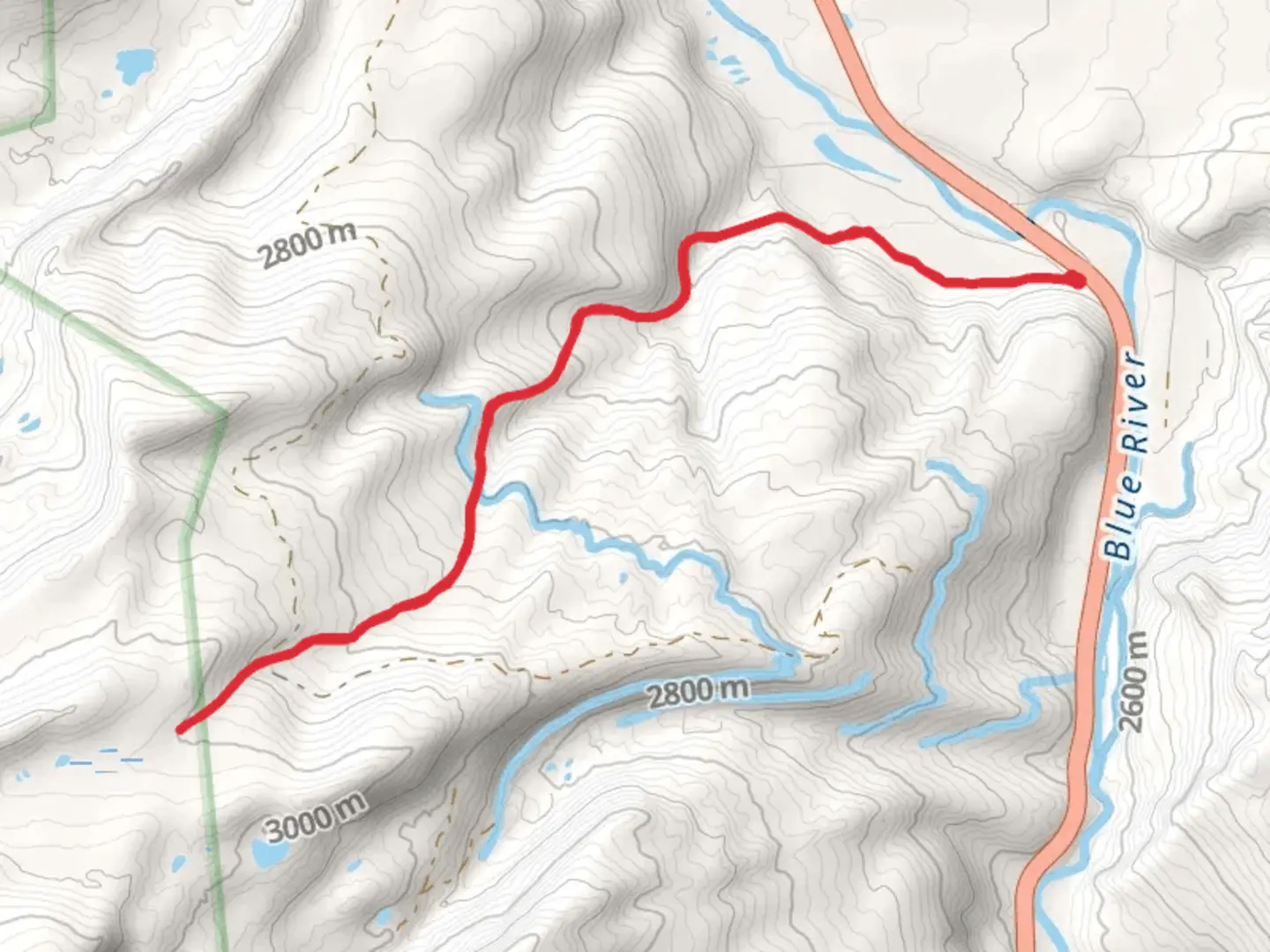 An image depicting the trail Harrigan Creek Trail and its surrounding area.