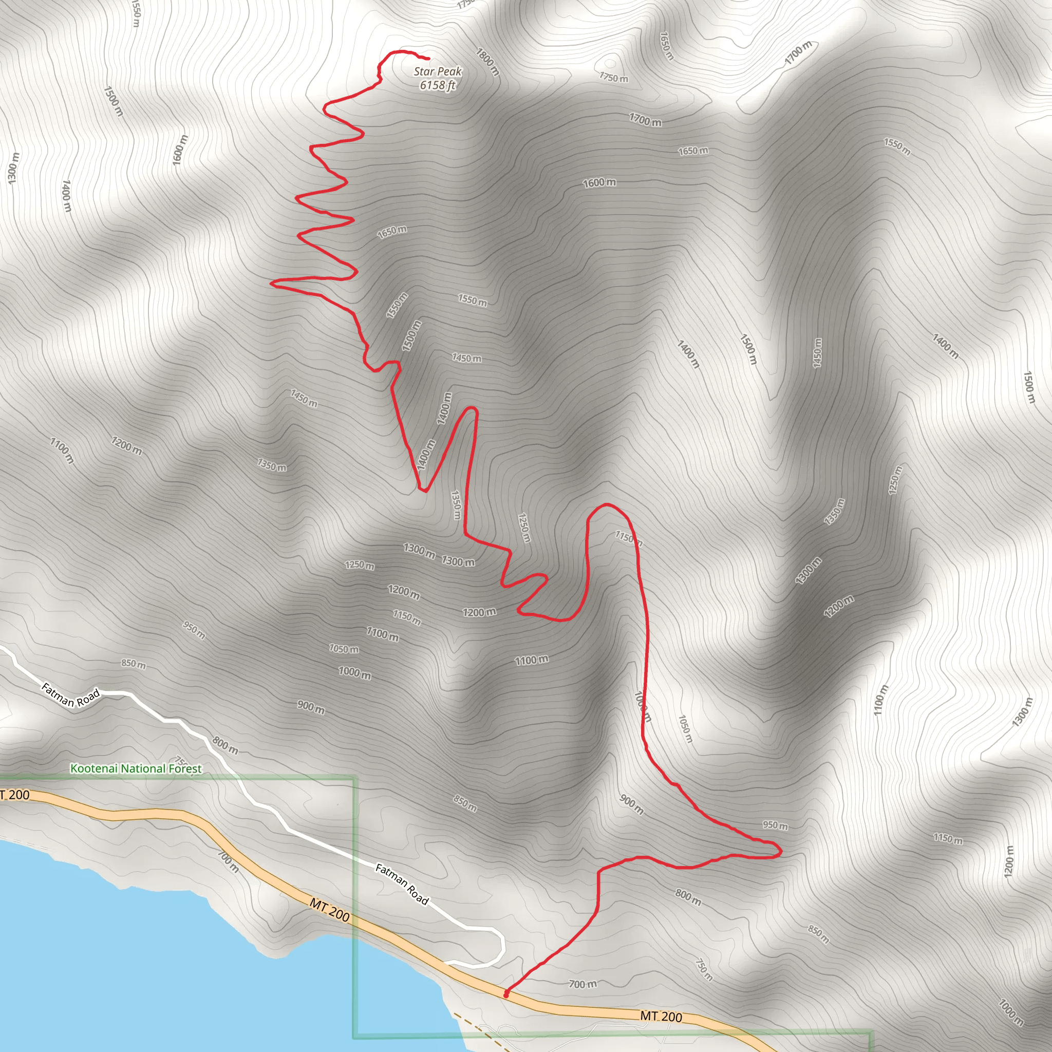 Bid Eddy Trail mobile static map