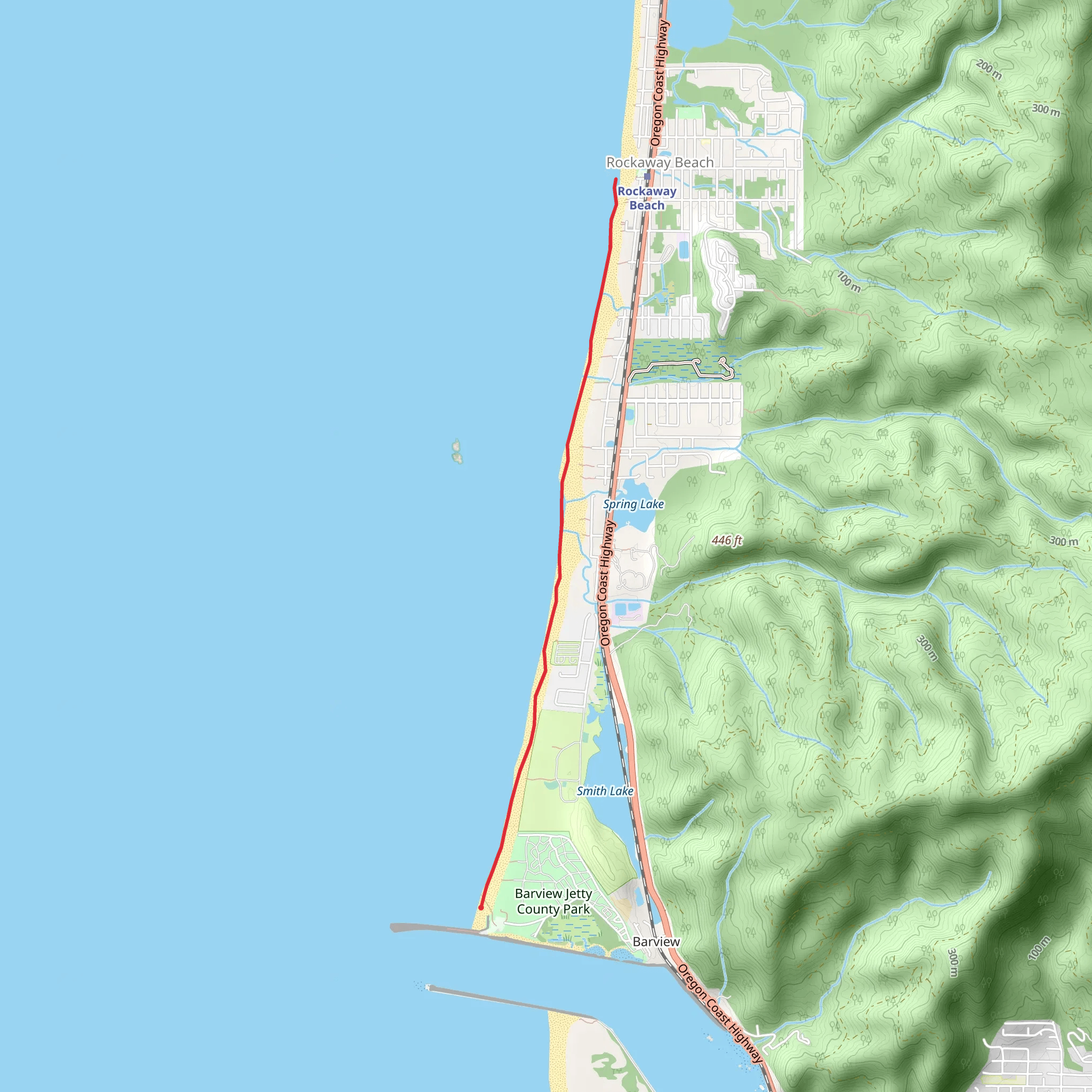 Twin Rocks State Park mobile static map