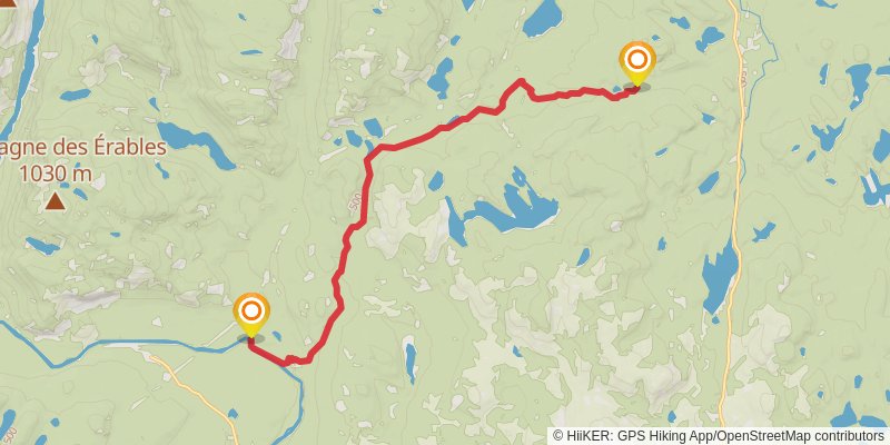 La Traversé de Charlevoix stage 4 Map