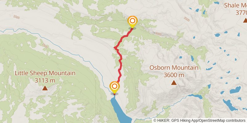 Continental Divide Trail - Wyoming stage 27 Map