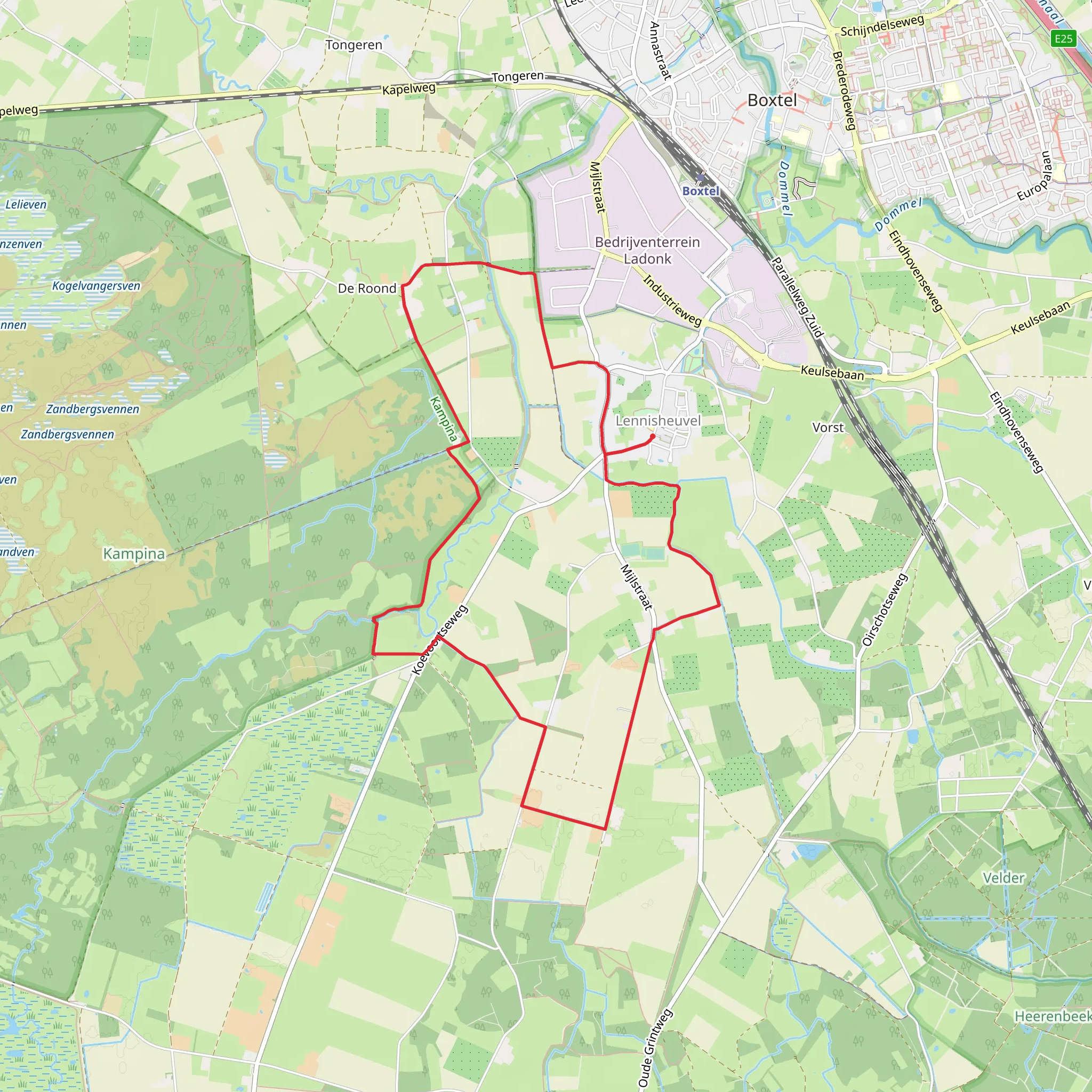 Loxense Weg, Bosrand and Jacob Reutenlaan Loop mobile static map