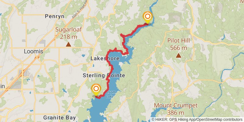 American Discovery Trail North Route stage 371 Map