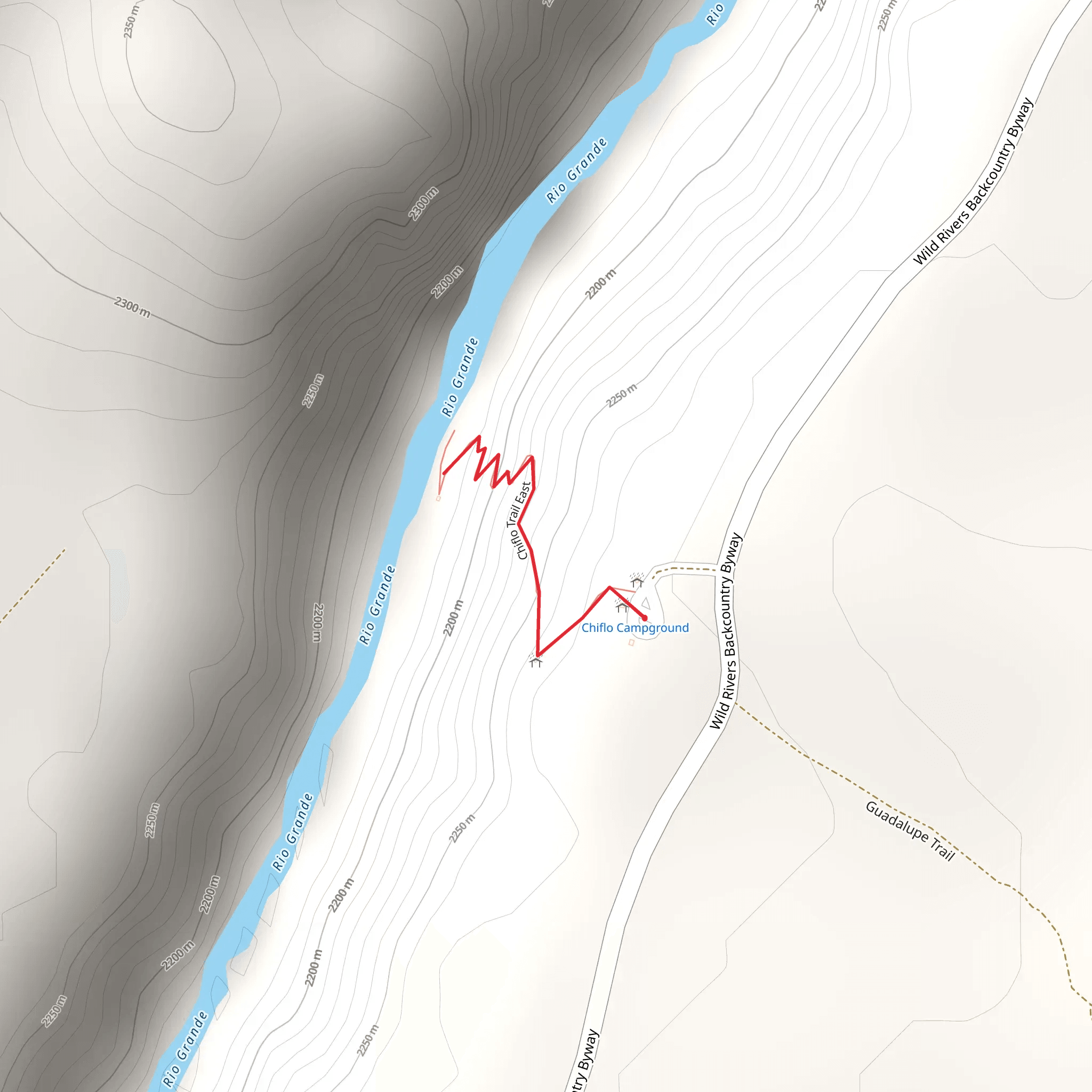 Wild Rivers Backcountry Byway mobile static map