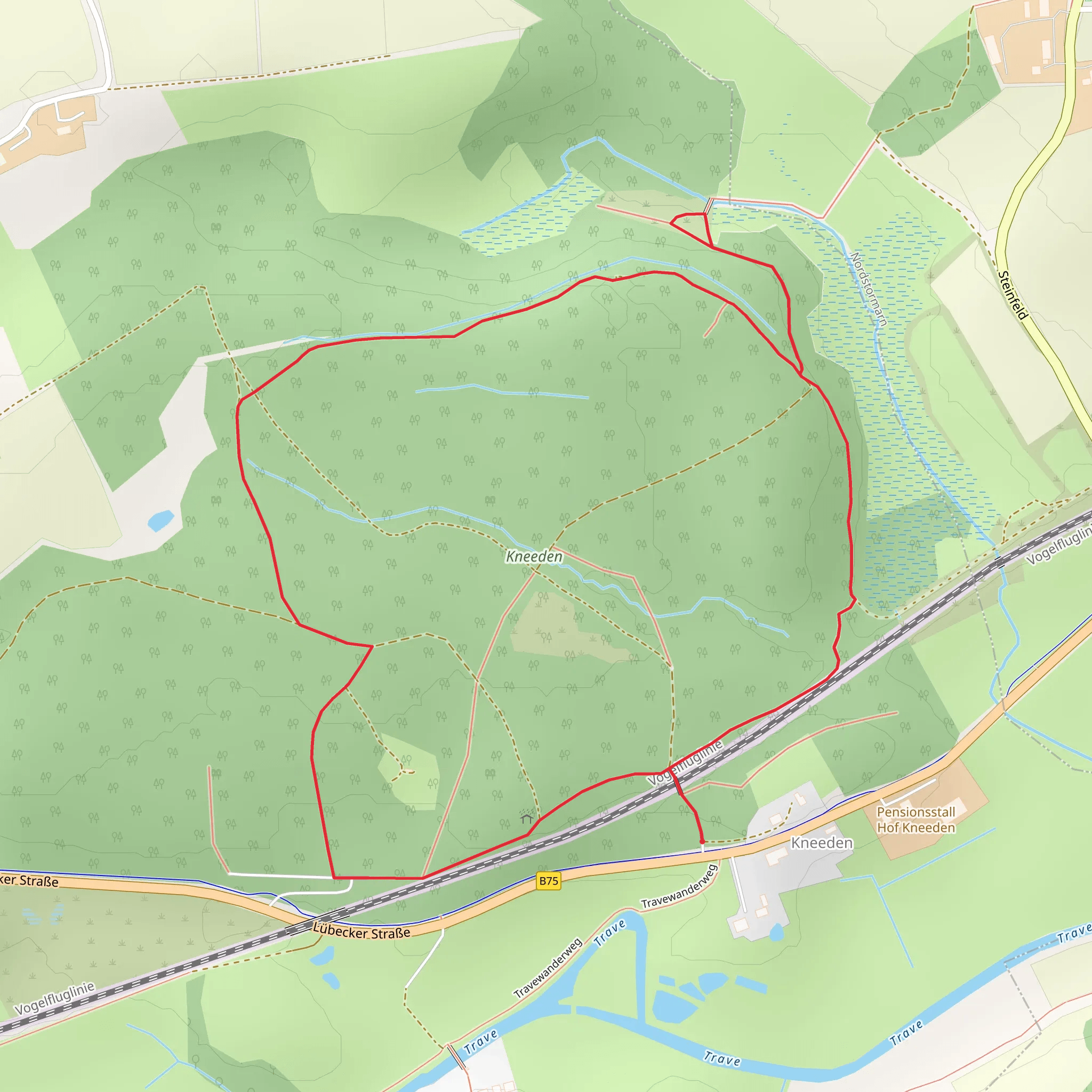 Kneeden Loop mobile static map