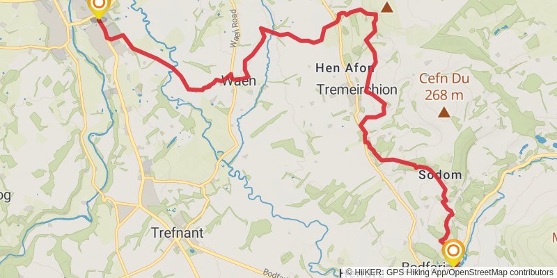 Henry Morton Stanley Trail stage 2 Map