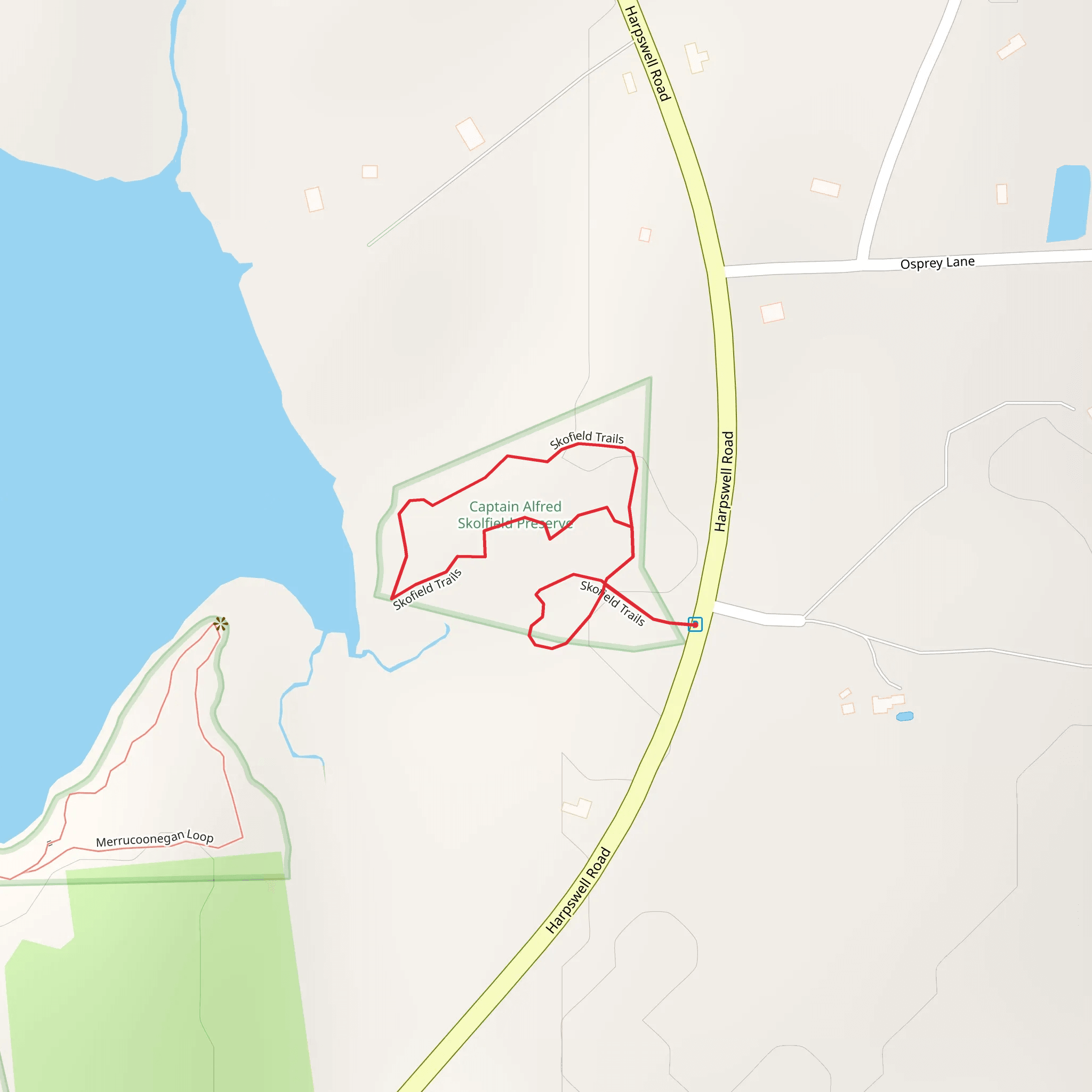 Skolfield Trail Loop mobile static map