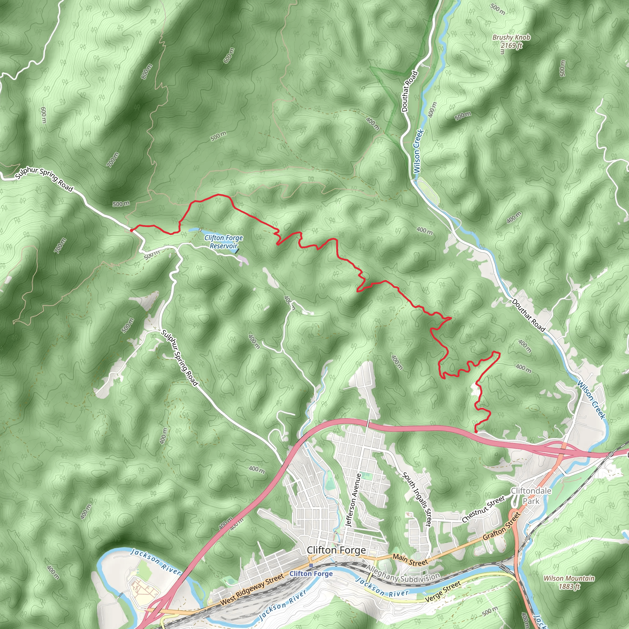 McGraw Trail mobile static map