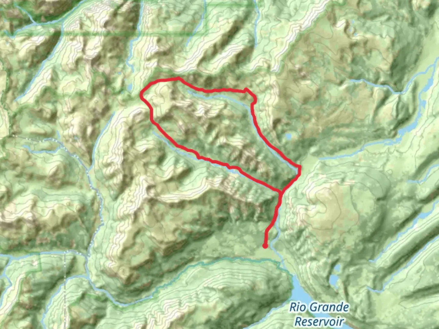 An image depicting the trail W Lost Creek, Lost Trail and CDT Loop and its surrounding area.