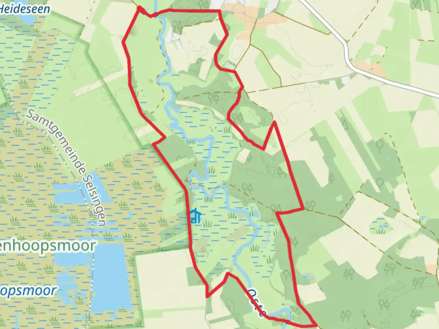 An image depicting the trail Nordpfad Ostetal and its surrounding area.