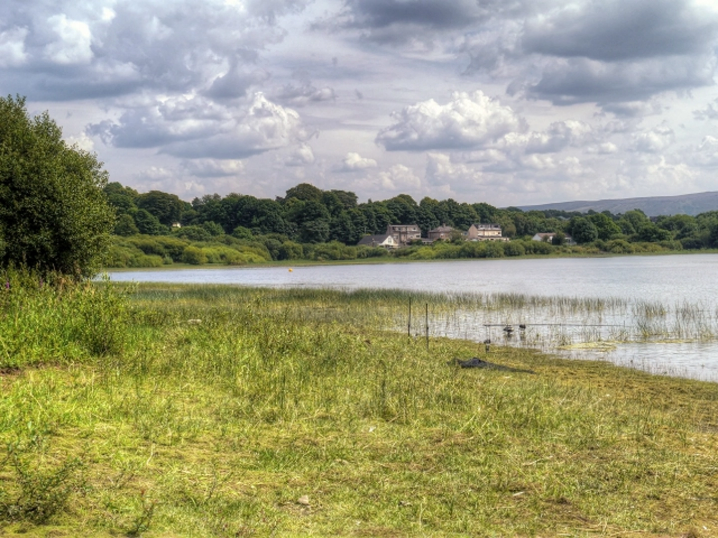 An image depicting the trail Lake Burwain and Colne Edge Loop and its surrounding area.
