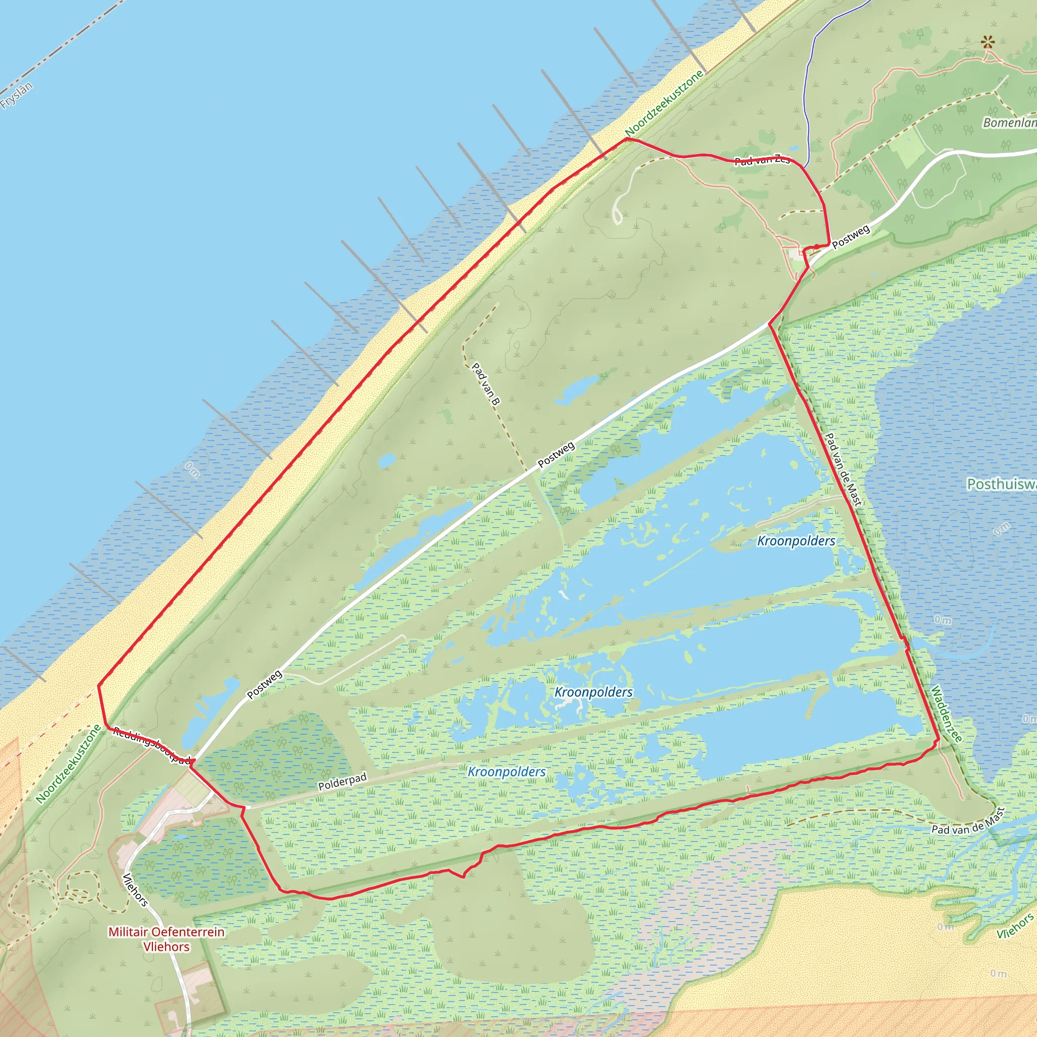 Kroonpolders Loop mobile static map