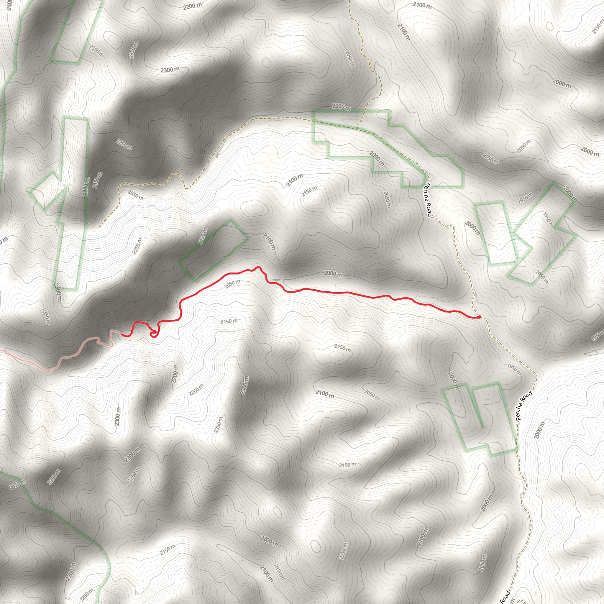 Walk along Mineral Creek mobile static map