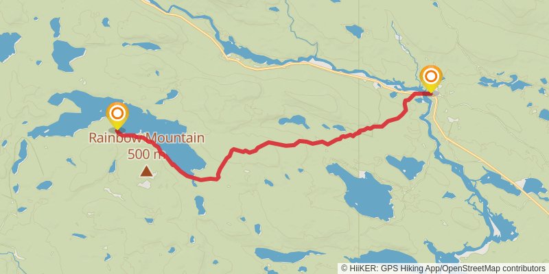 Appalachian Trail - Maine stage 25 Map