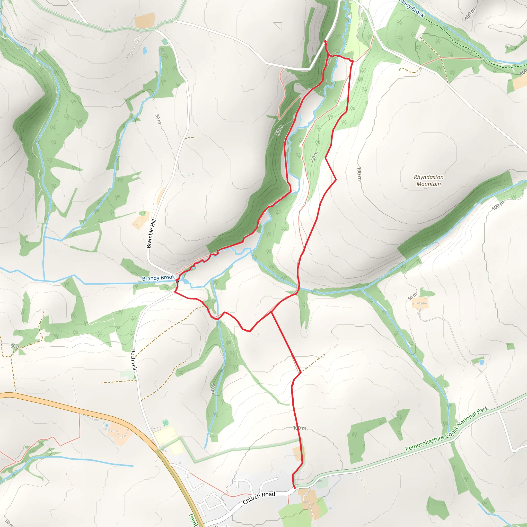 Roch - Brandy Brook mobile static map