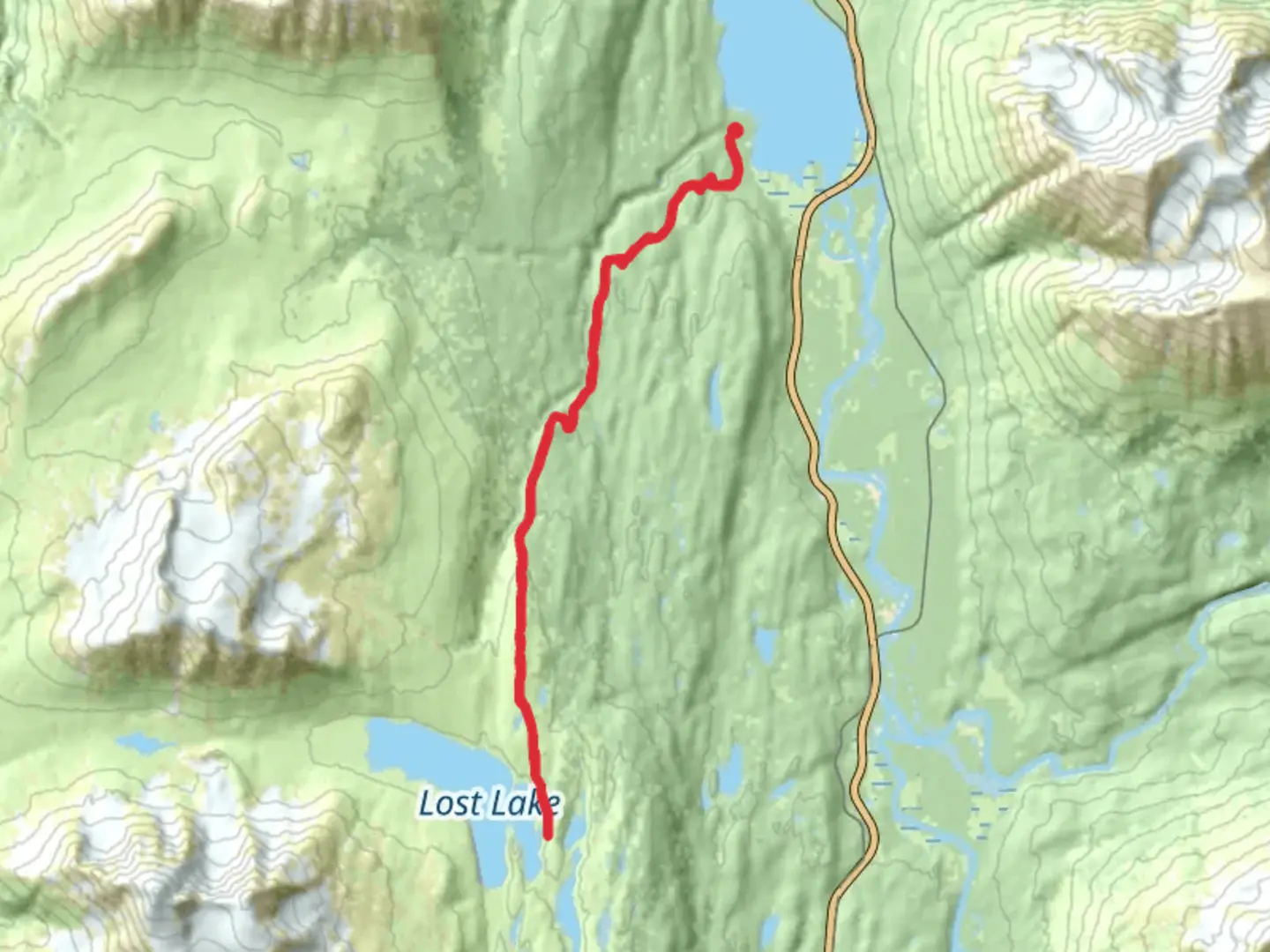 An image depicting the trail Primrose Trail and its surrounding area.