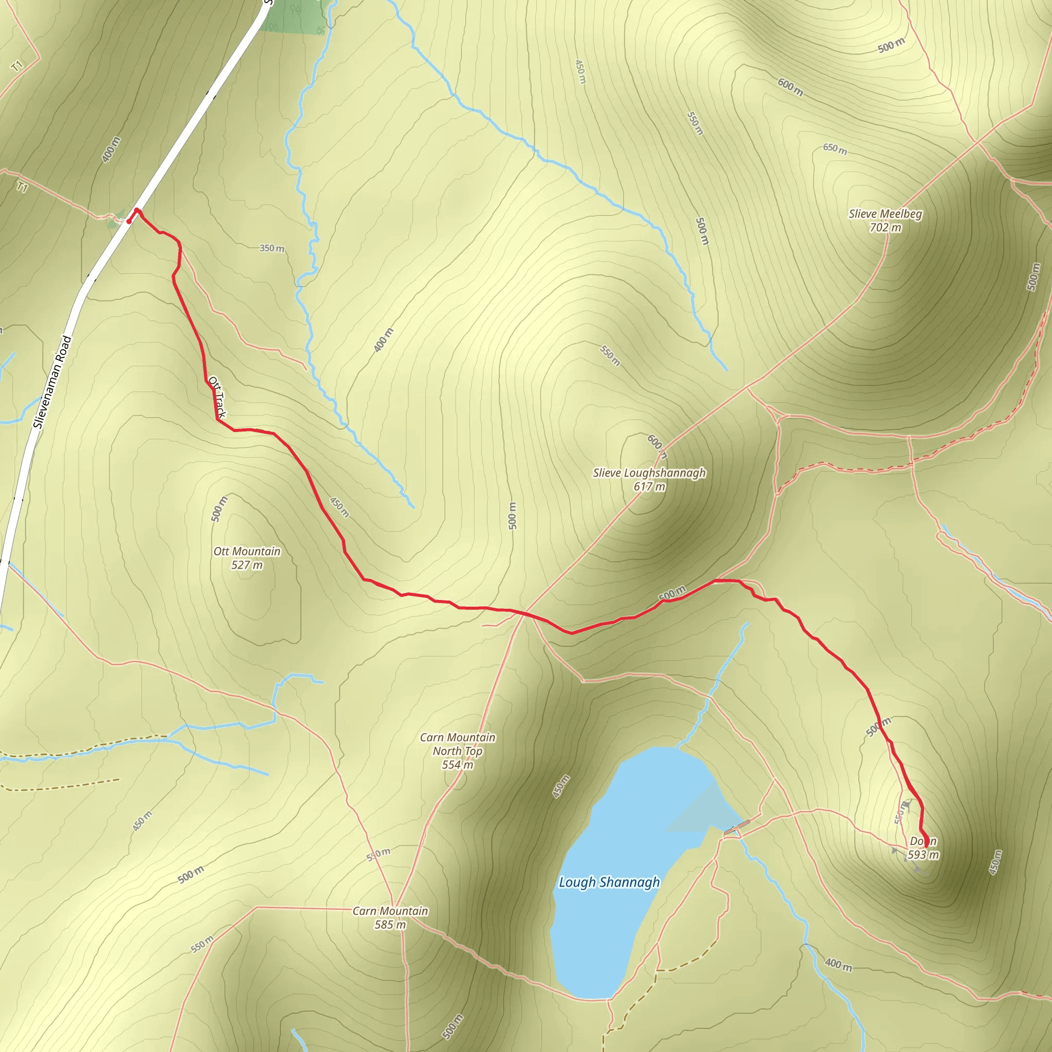 Slieve Doan mobile static map