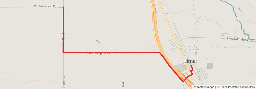 American Perimeter Trail - Rocky Mountains Primary stage 89 Map
