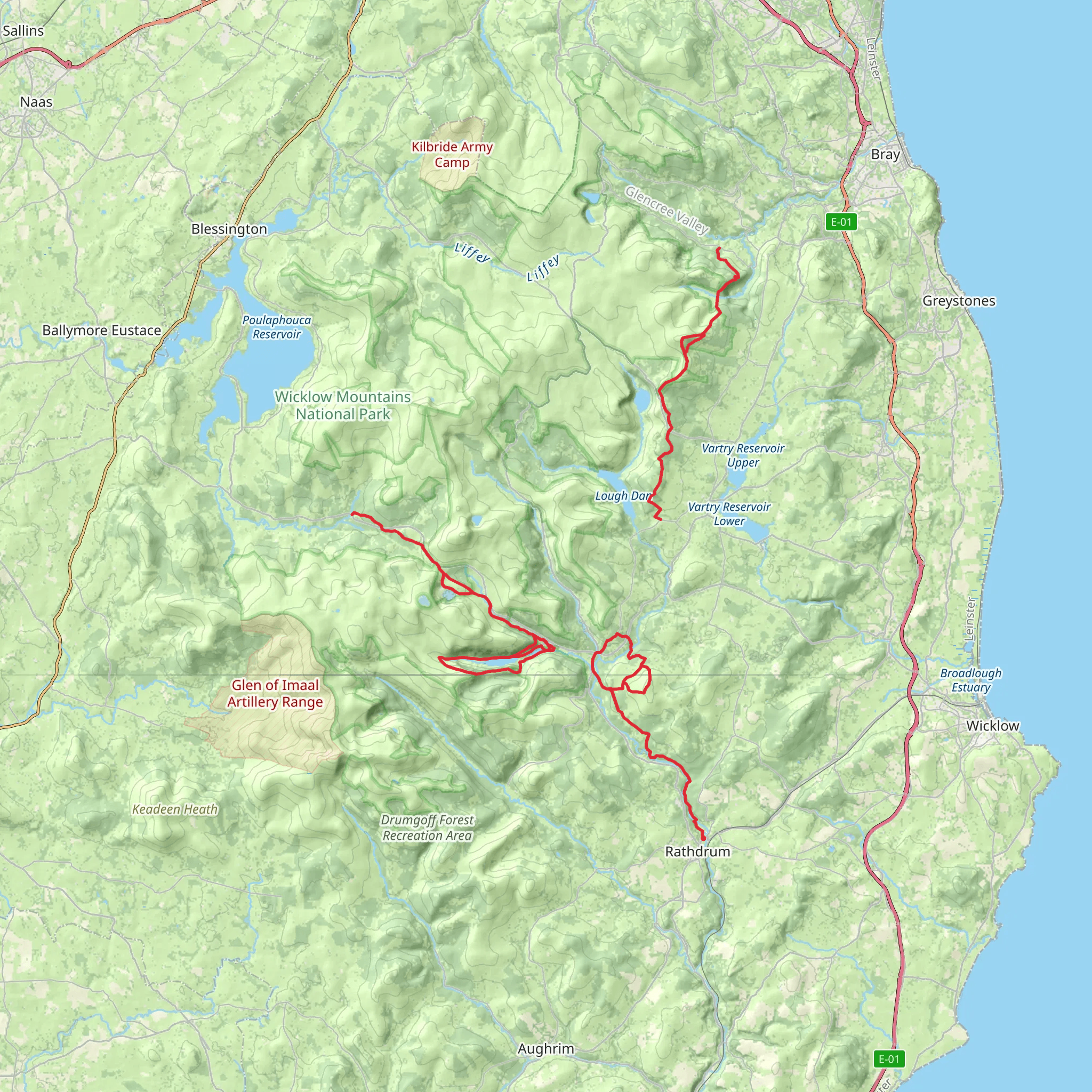 Heart of Wicklow 6-Day Gentle Tour (Hillwalk Tours) mobile static map