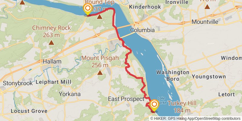 Mason - Dixon Trail stage 5 Map