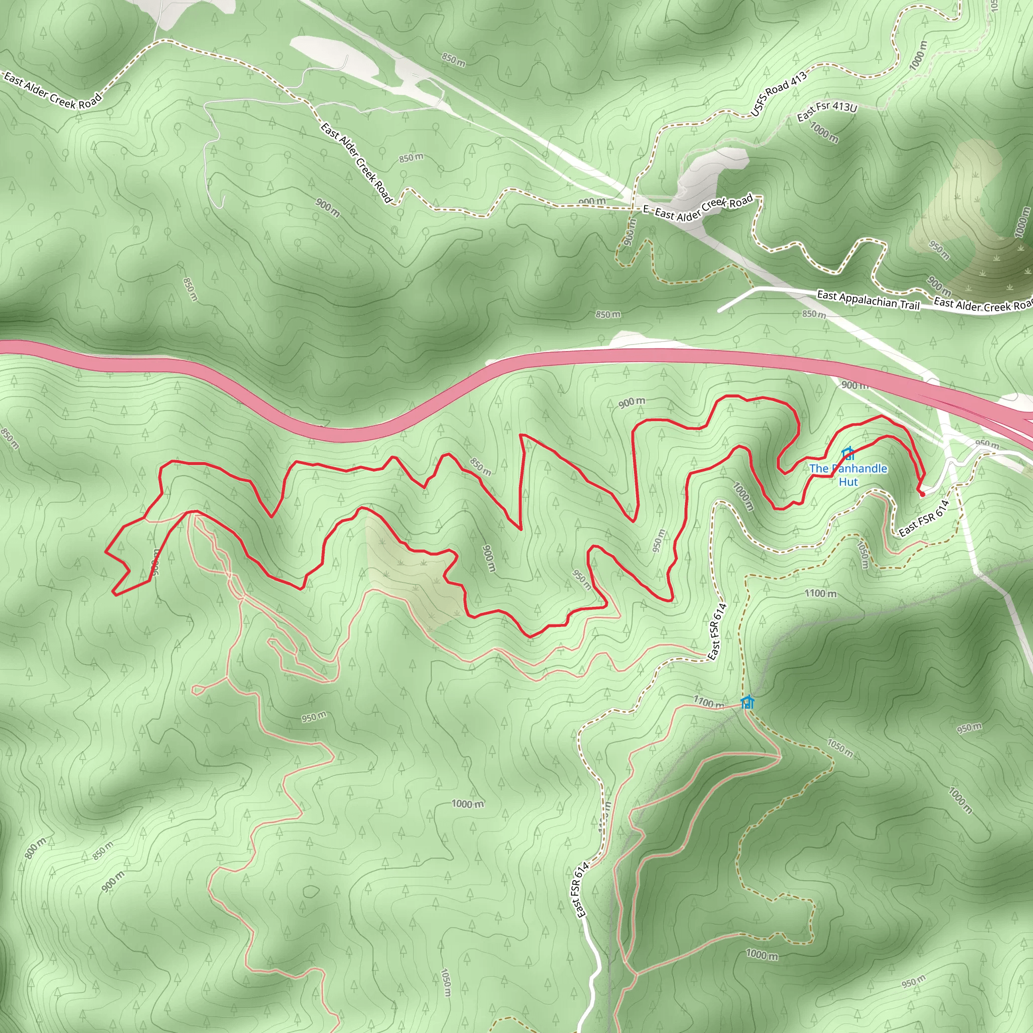 Jeanette's Jaunt and Havin' Fun Loop mobile static map