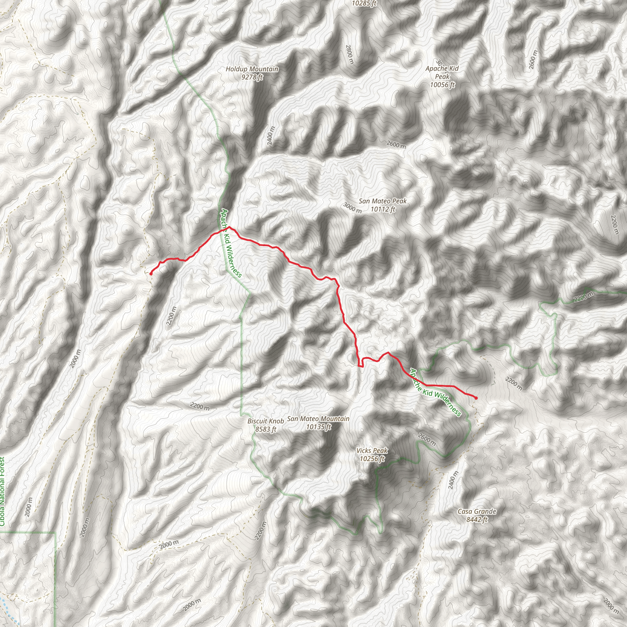 Shipman and San Mateo Trail mobile static map