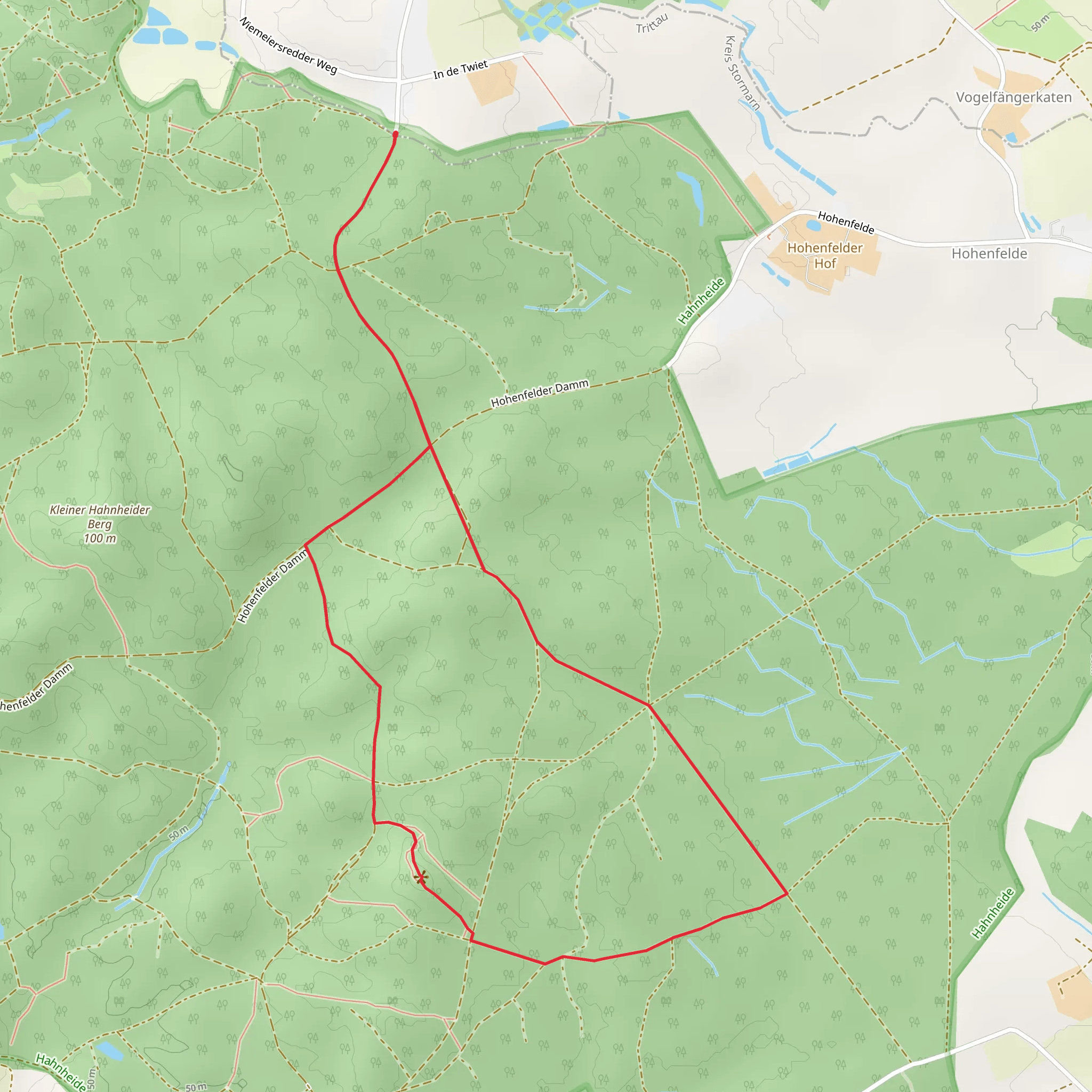 Hahnneider Berg Loop mobile static map