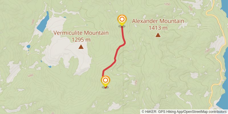 Rainy Divide Trail stage 2 Map