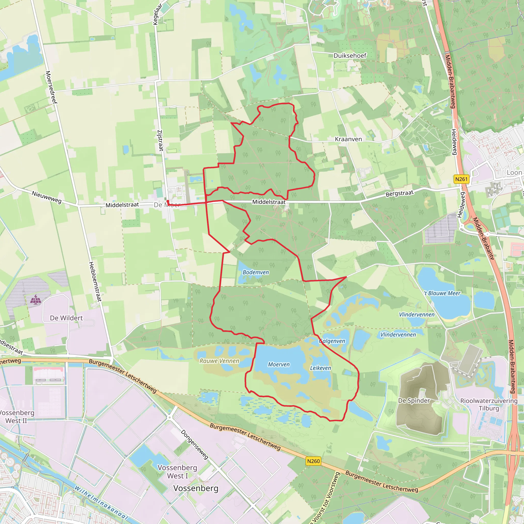 Landgoed, Leikeven and Galgeneind Loop mobile static map