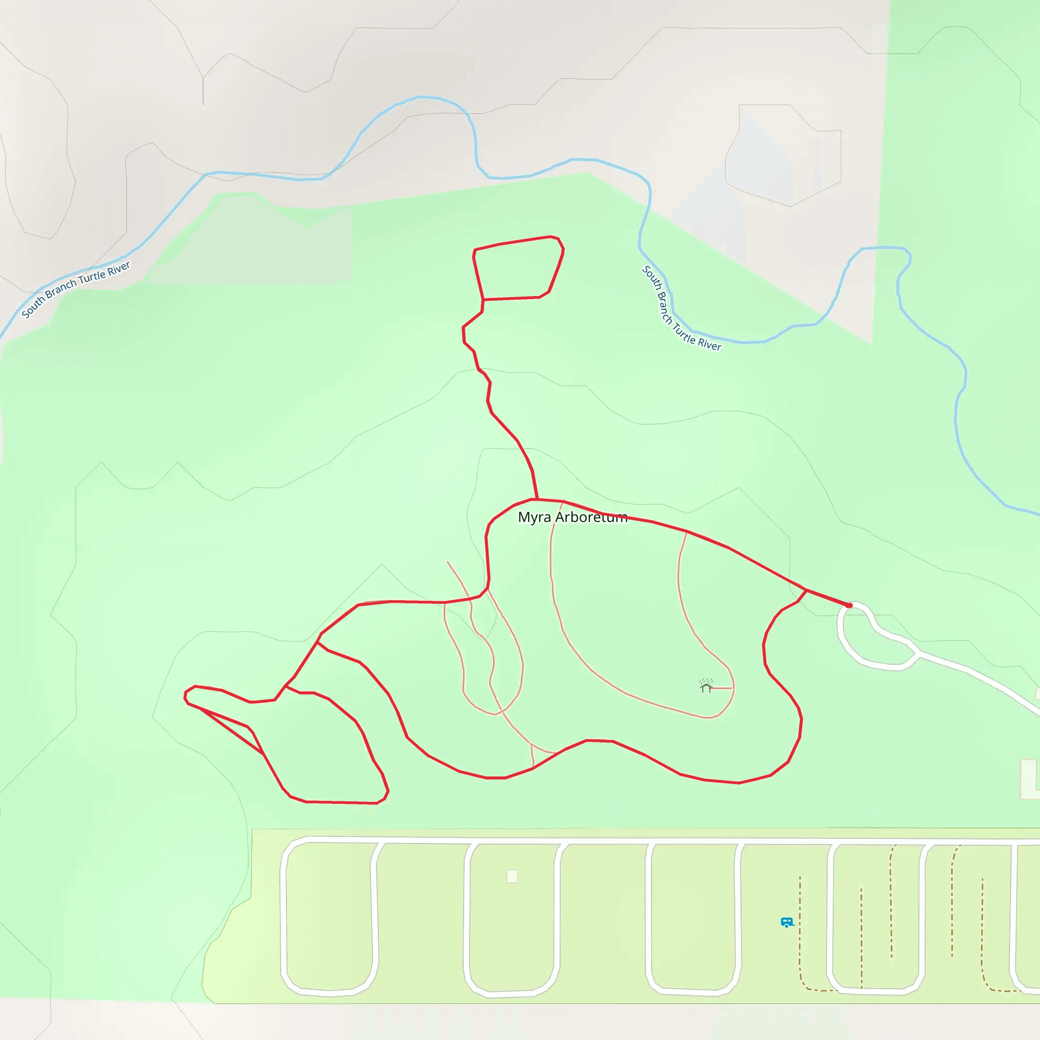 Myra Arboretum Loop mobile static map