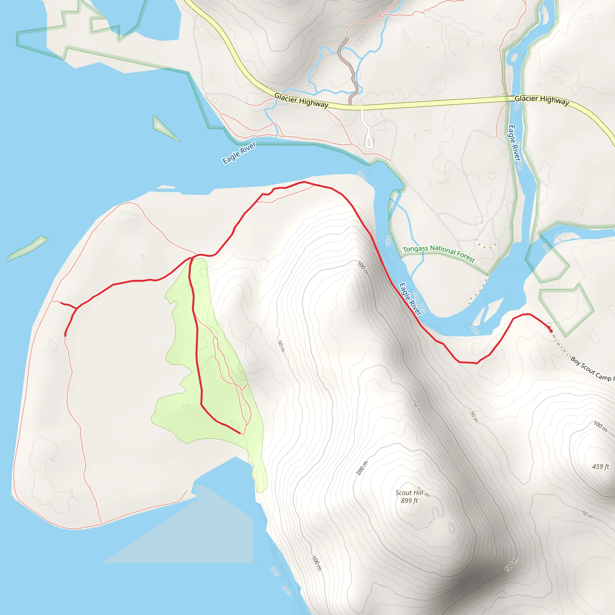 Herbert River and Boy Scout Camp Trail mobile static map