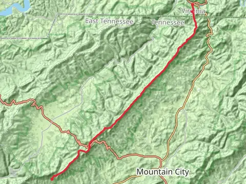 Iron Mountain Trail - Grindstone Knob - Butt Mountain