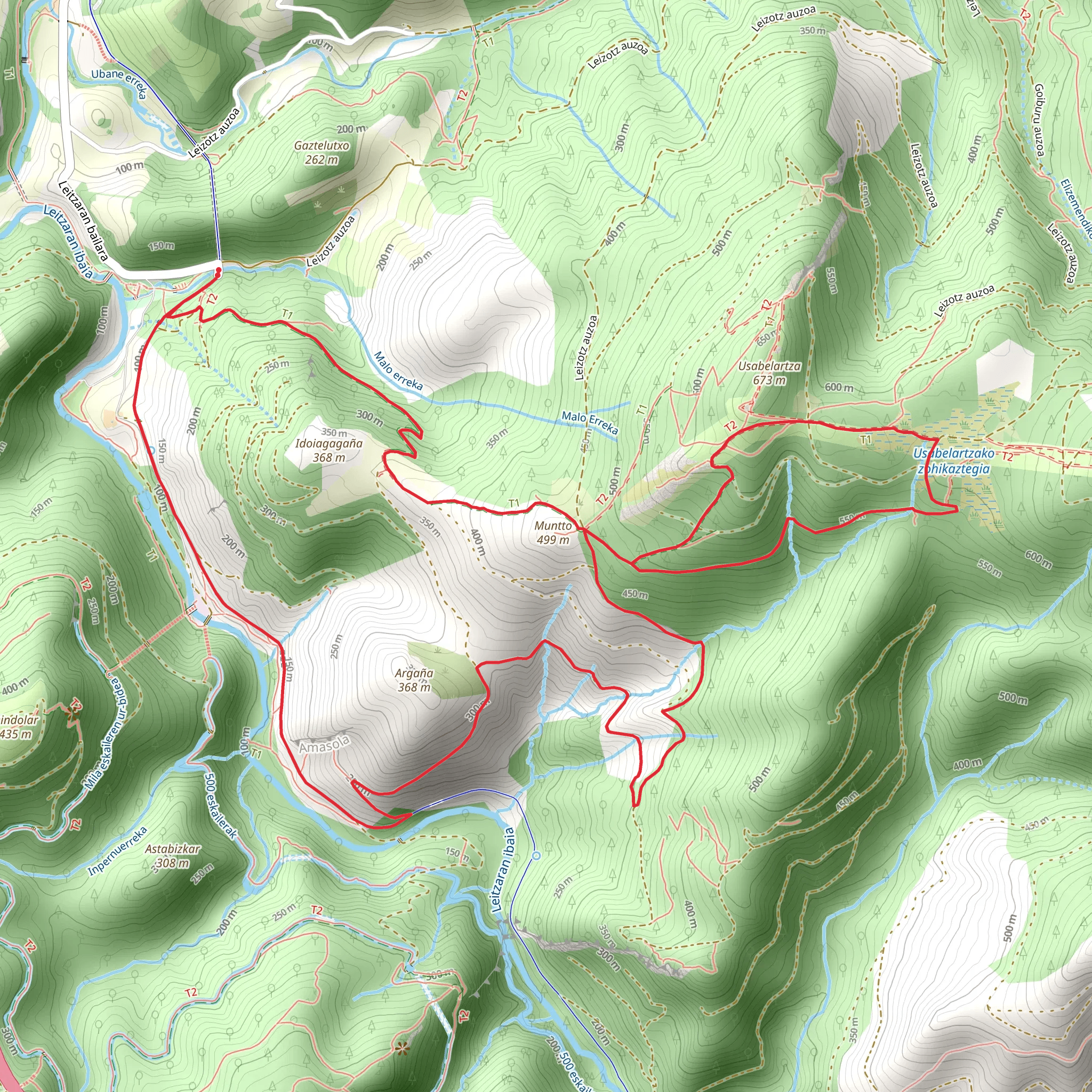 Road to Usabelartza PR GI 162 mobile static map