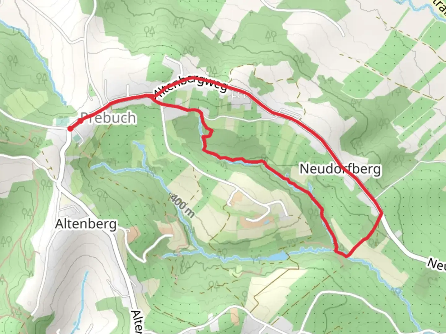 An image depicting the trail Steinbachklamm Loop via Wanderweg 10 and its surrounding area.