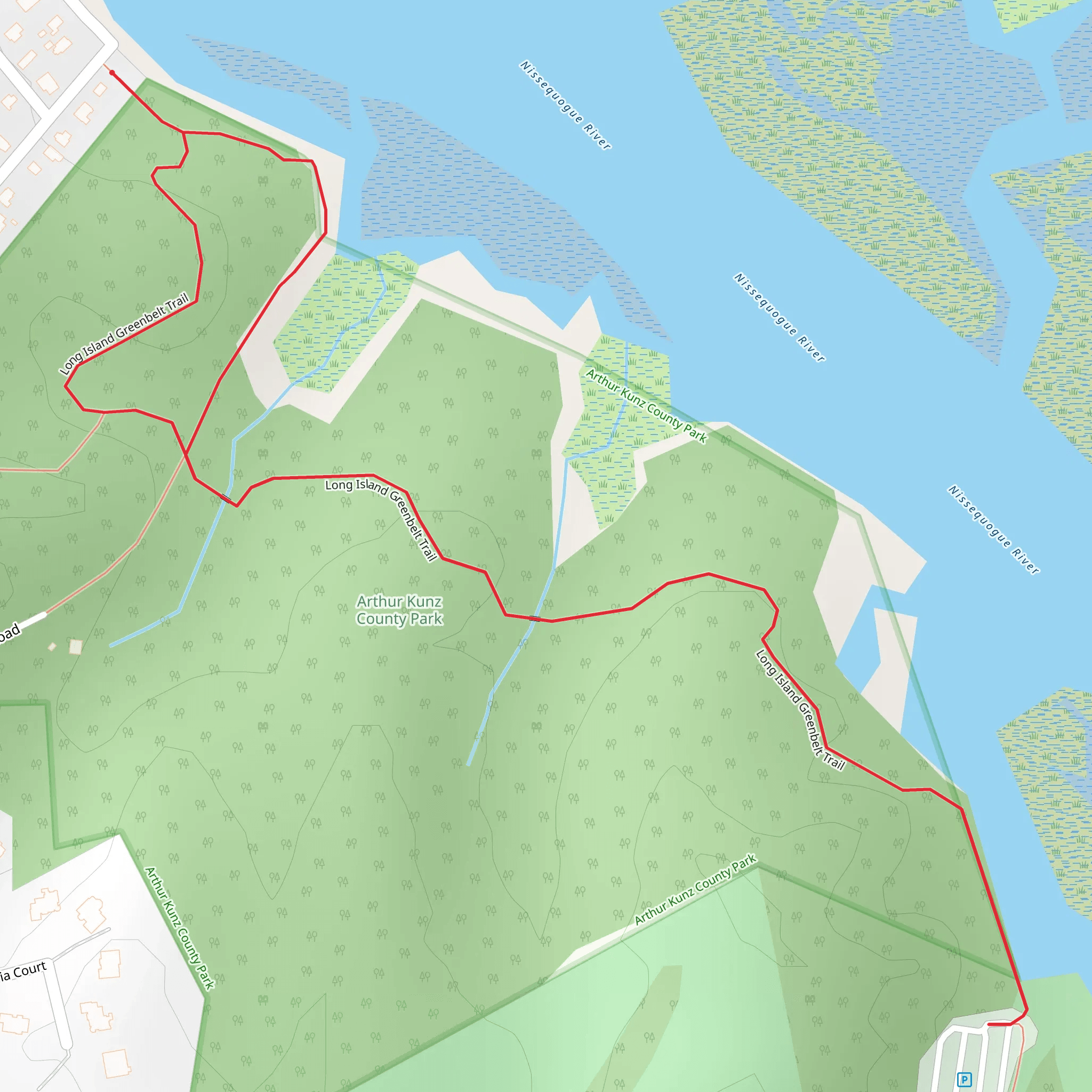 Nissequogue River Out and Back mobile static map