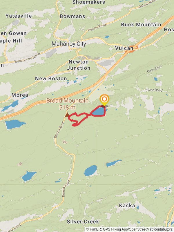 Locust Lake and Broad Mountain Loop
