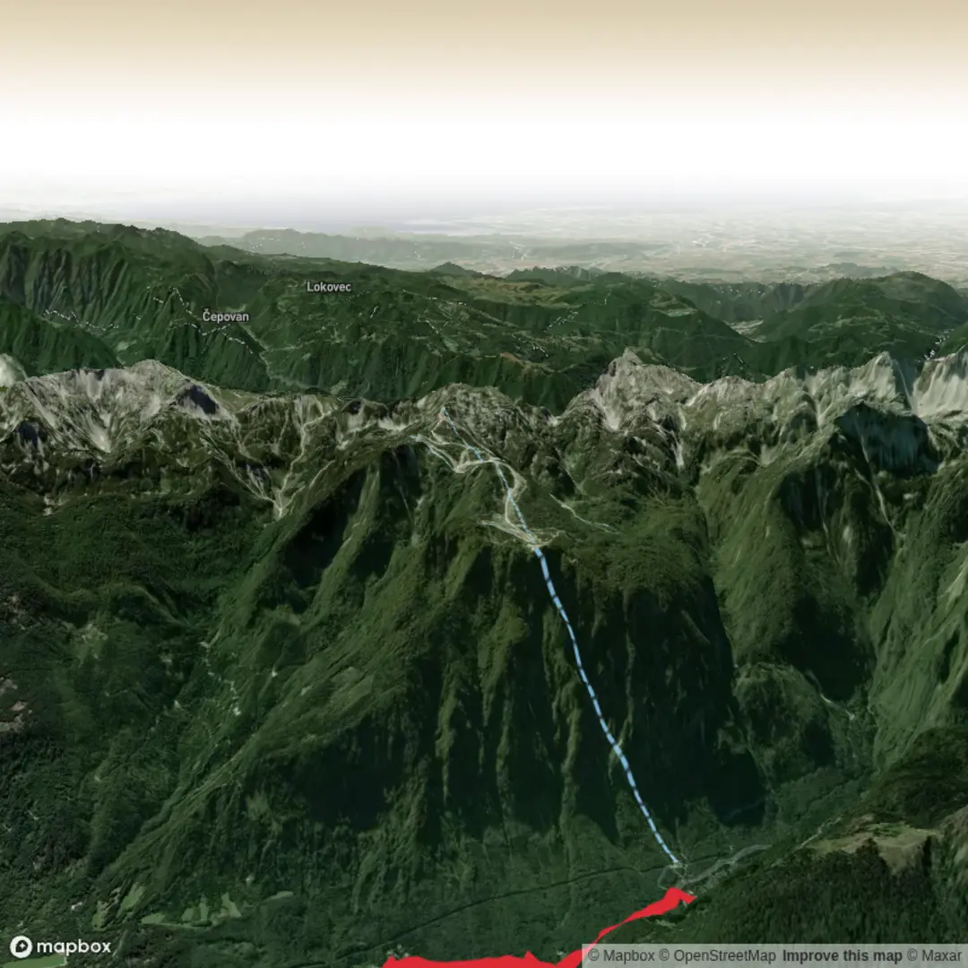 An image depicting the trail Lake Bohinj Circular - Upper Limits UK and its surrounding area.