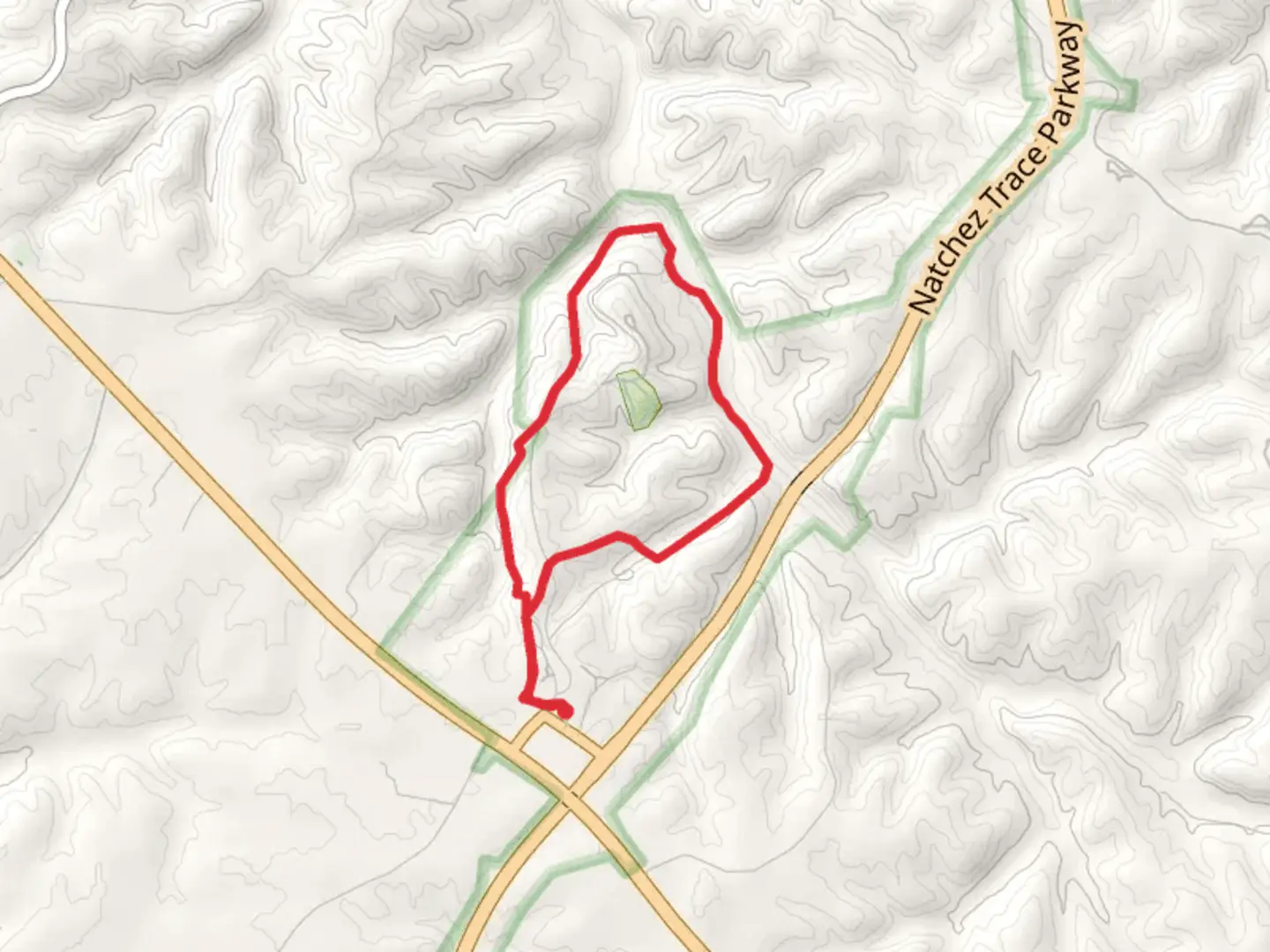 An image depicting the trail Meriwether Lewis Campground Loop and its surrounding area.