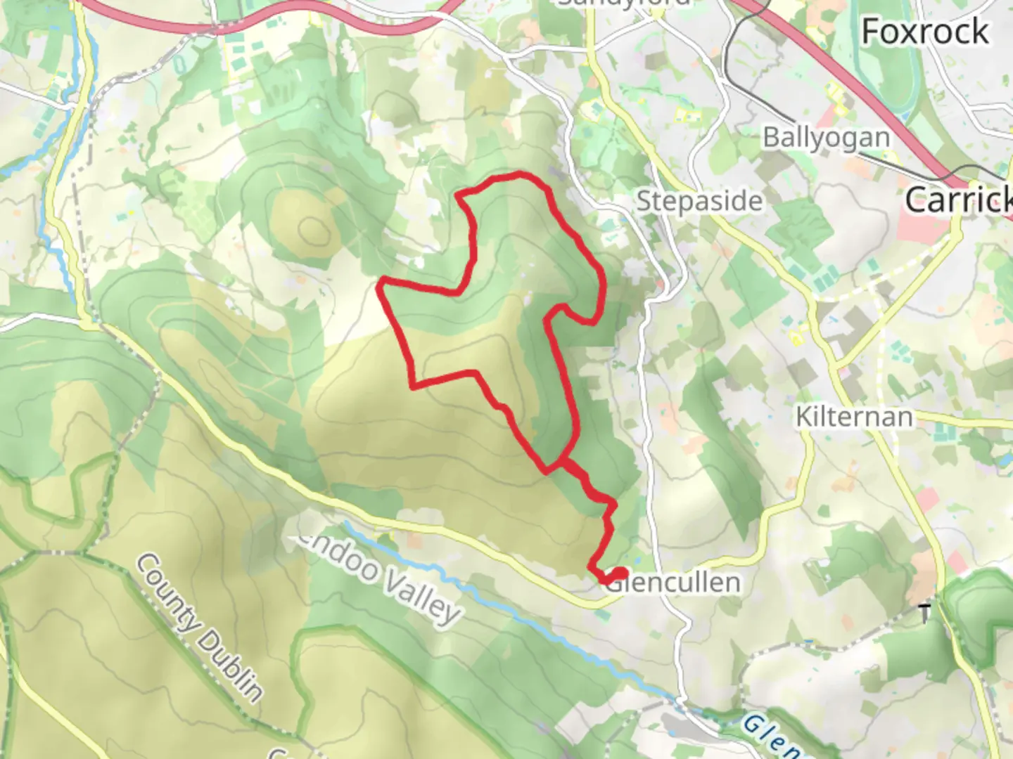 An image depicting the trail Walk the Line 2025 - Short Route and its surrounding area.