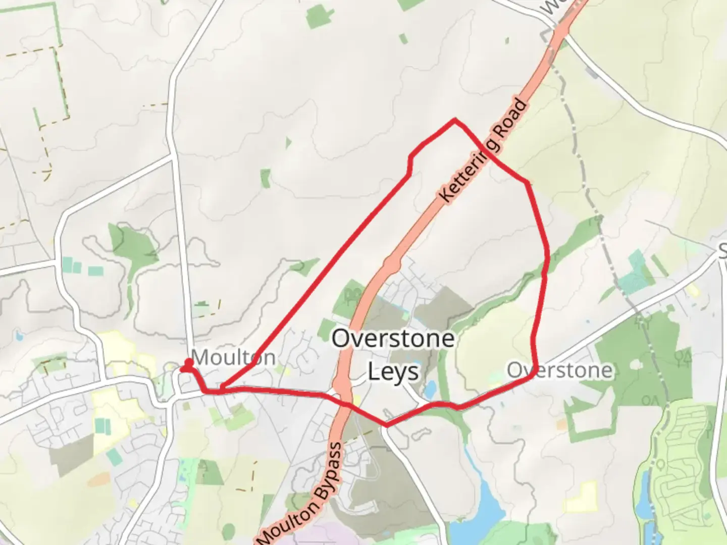 An image depicting the trail Moulton Loop and its surrounding area.