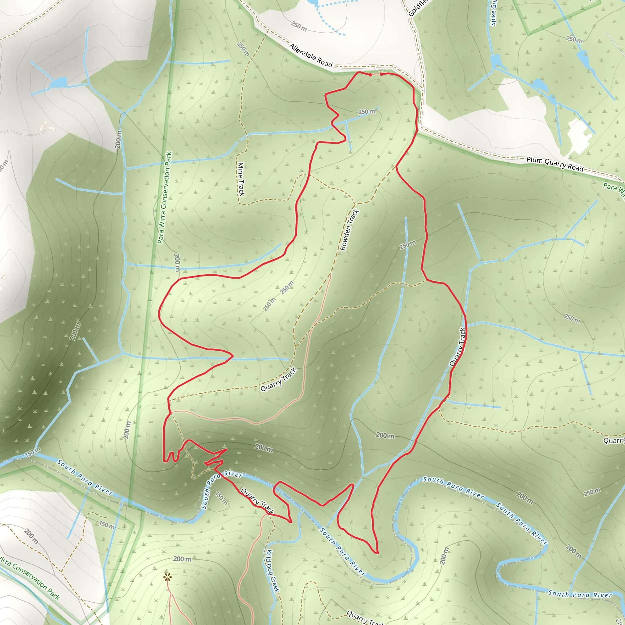 Lady Pearce Circuit Track mobile static map