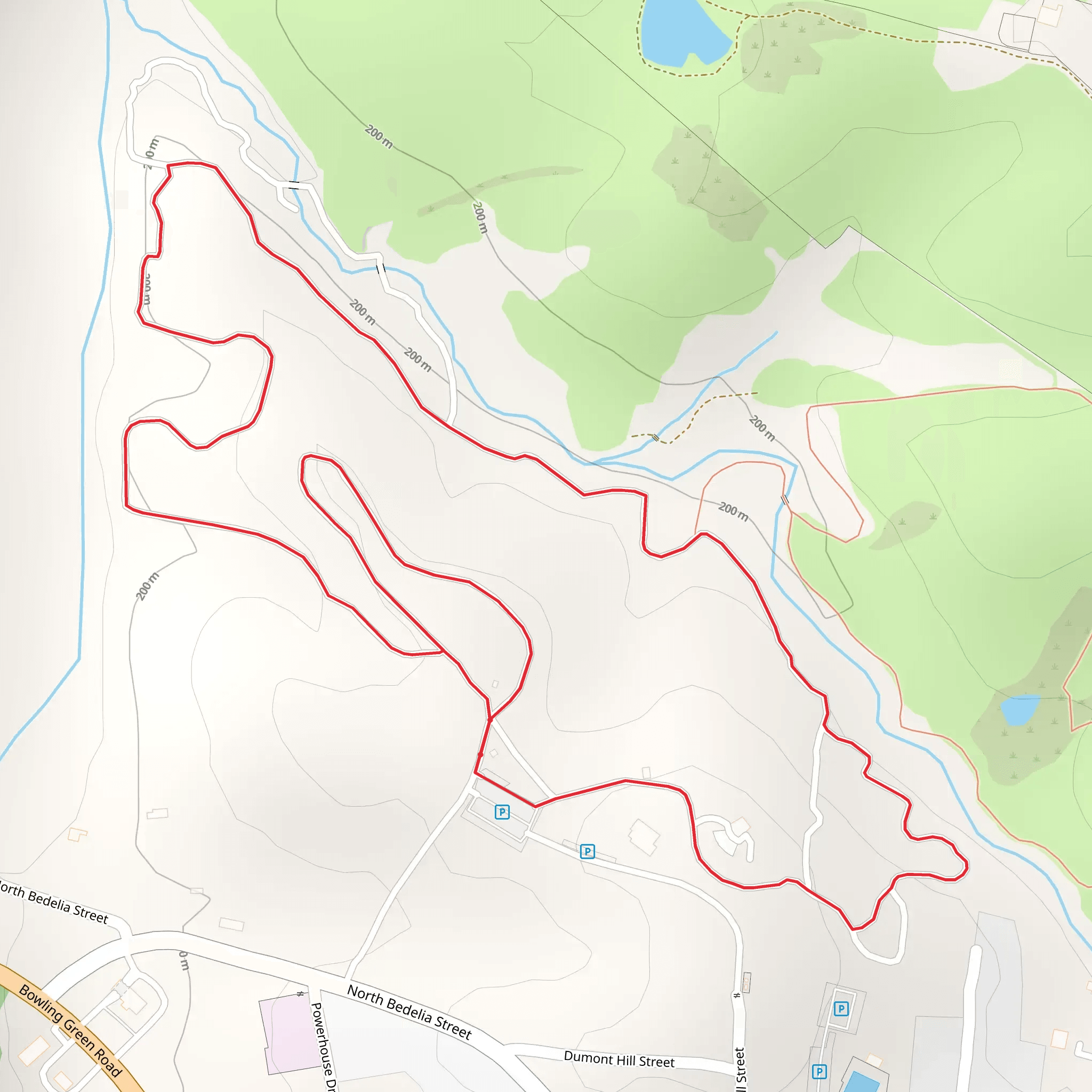 West Bays Fork Loop mobile static map