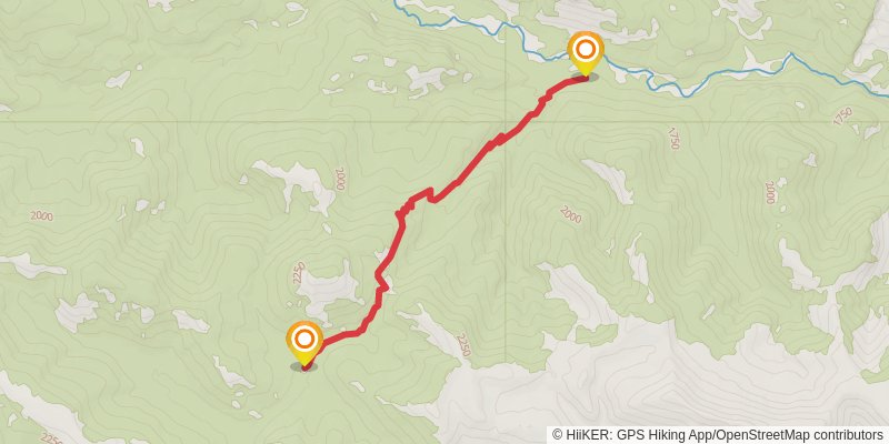 Upper Landers Trail via Dearborn River Trail and CDT stage 2 Map