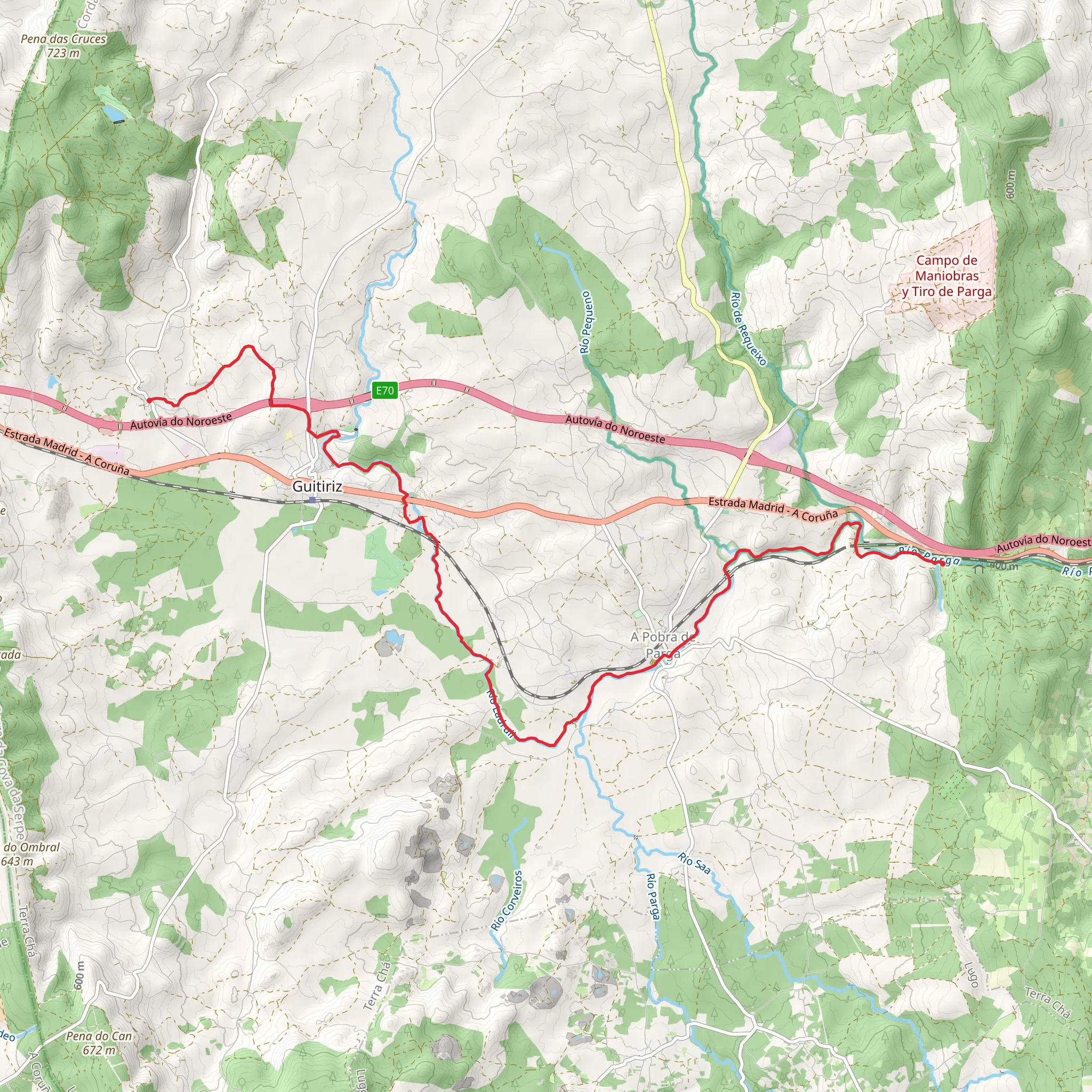 Guitiriz Water Route PR G 99 mobile static map