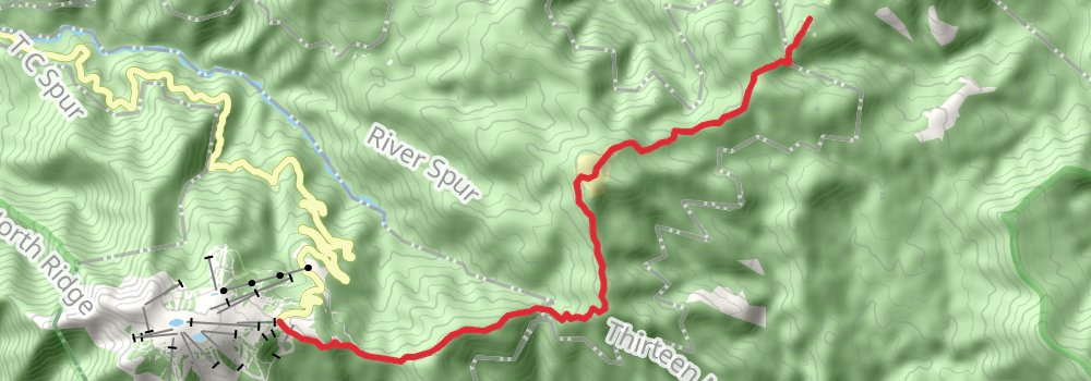 Buller Huts Trail stage 6 Map