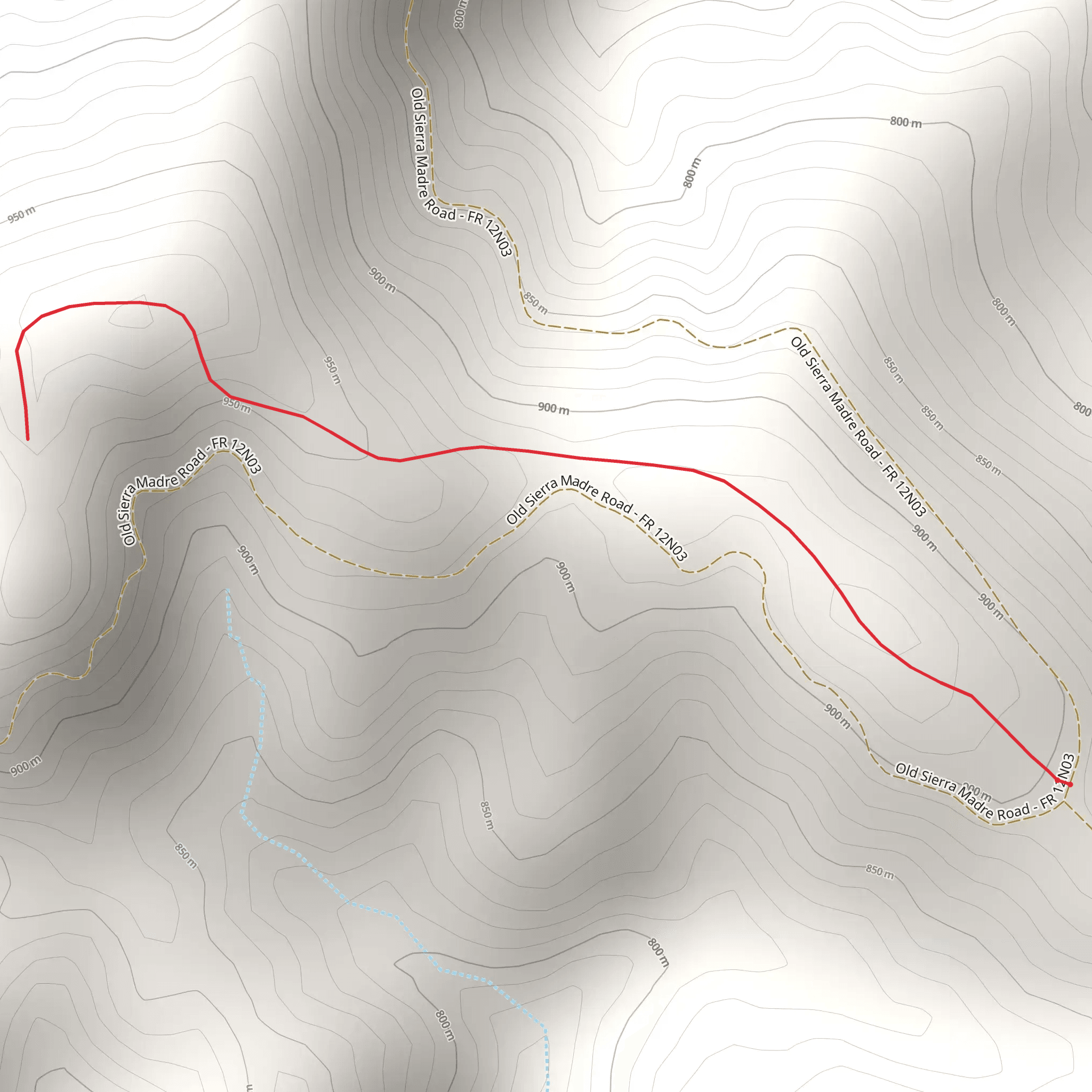 Madre Trail mobile static map