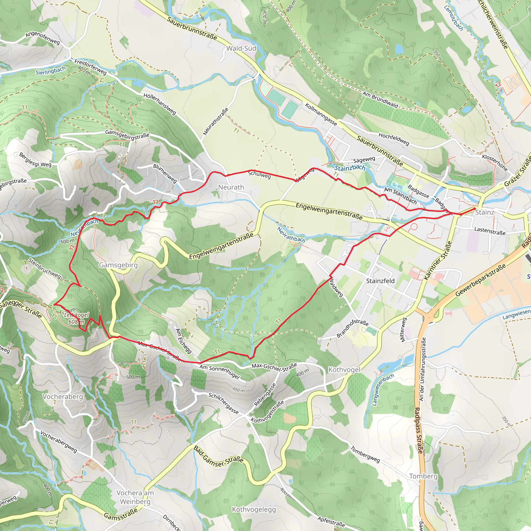 Stainzer Warte Loop mobile static map