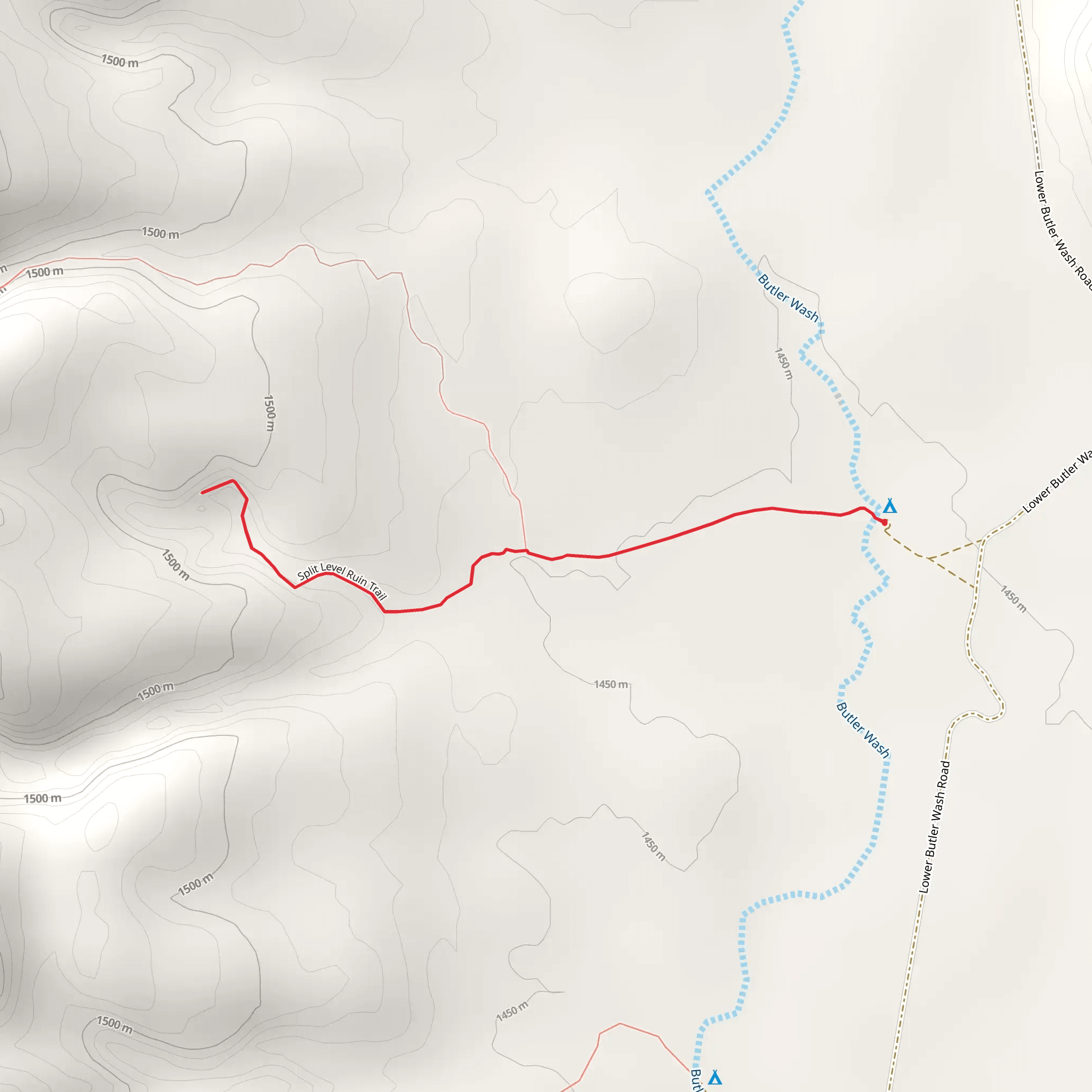 Split Level Ruin Trail mobile static map
